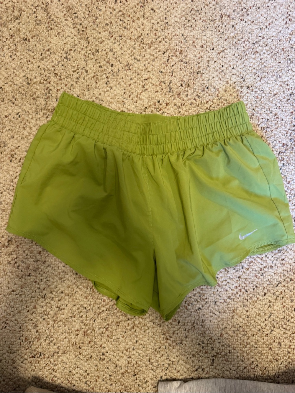 Nike Women's Bright Green Athletic Running Shorts